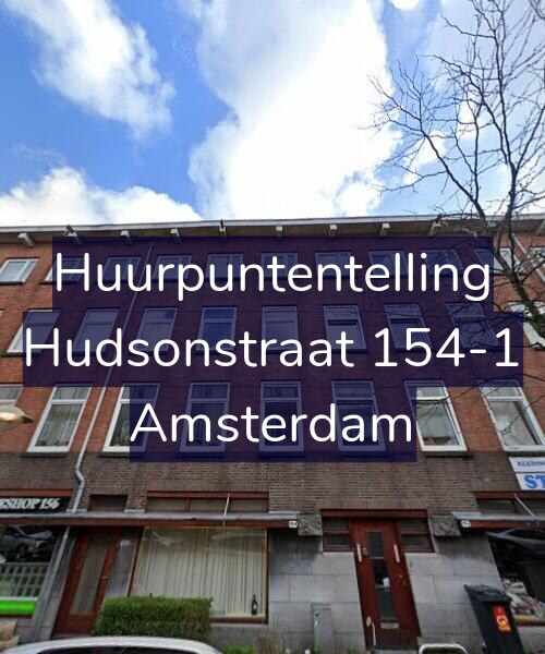 Foto gevel Huurpuntentelling voor Hudsonstraat 154-1, Amsterdam