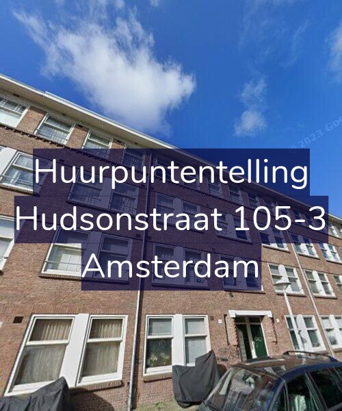 Foto gevel Huurpuntentelling voor Hudsonstraat 105-3, Amsterdam