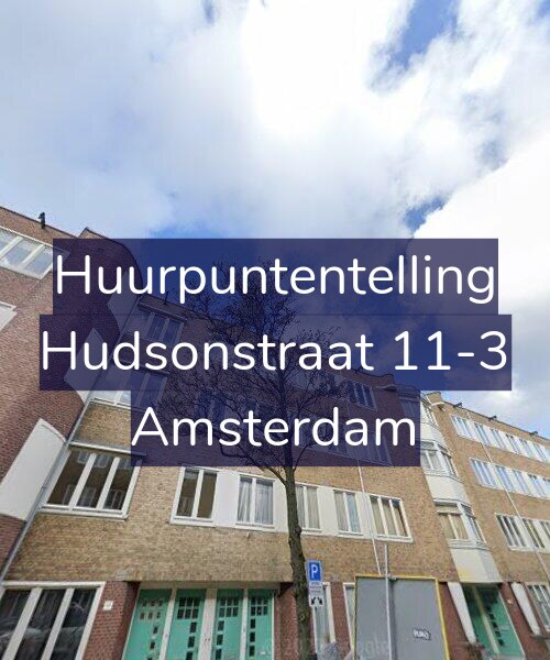 Foto gevel Huurpuntentelling voor Hudsonstraat 11-3, Amsterdam