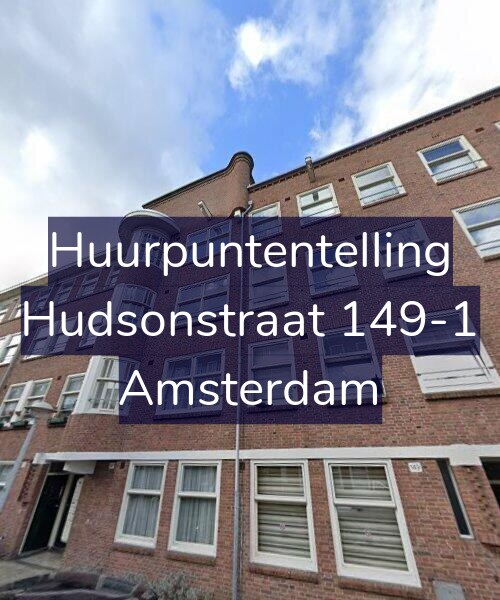 Foto gevel Huurpuntentelling voor Hudsonstraat 149-1, Amsterdam