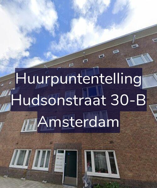 Foto gevel Huurpuntentelling voor Hudsonstraat 30-B, Amsterdam