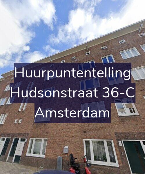 Foto gevel Huurpuntentelling voor Hudsonstraat 36-C, Amsterdam