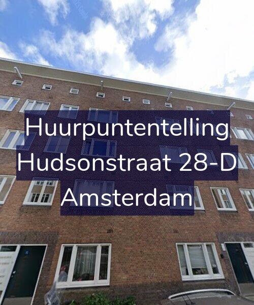 Foto gevel Huurpuntentelling voor Hudsonstraat 28-D, Amsterdam