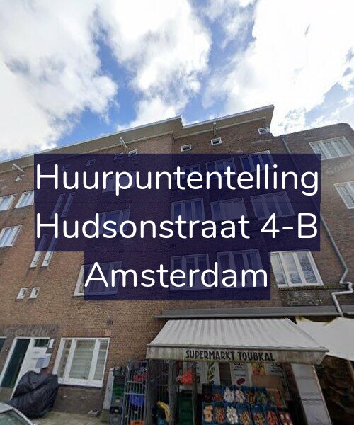 Foto gevel Huurpuntentelling voor Hudsonstraat 4-B, Amsterdam