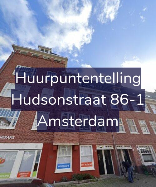 Foto gevel Huurpuntentelling voor Hudsonstraat 86-1, Amsterdam