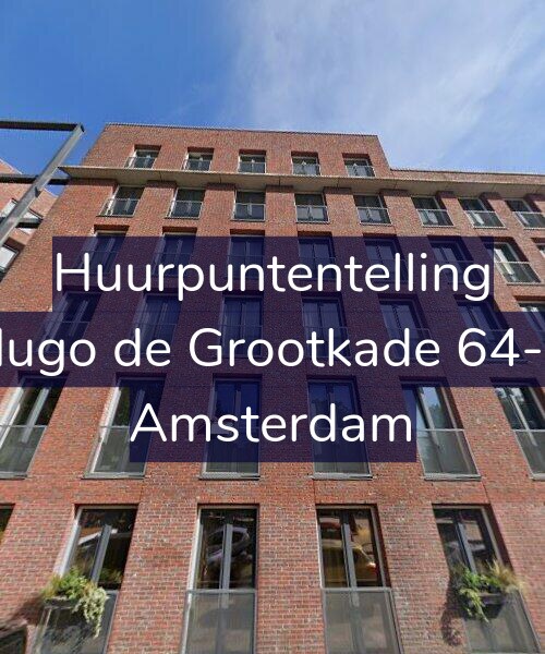 Foto gevel Huurpuntentelling voor Hugo de Grootkade 64-C, Amsterdam