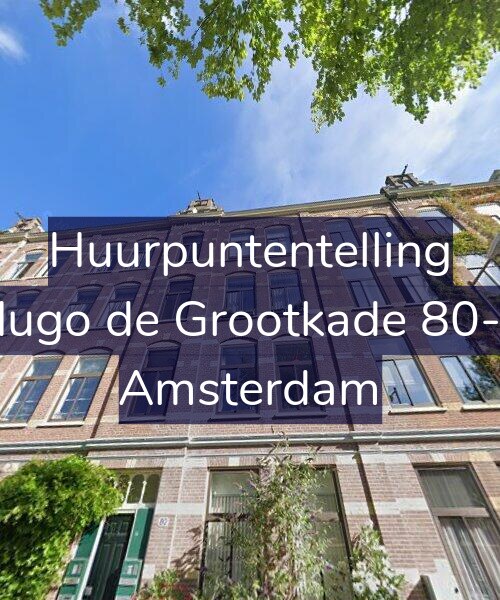 Foto gevel Huurpuntentelling voor Hugo de Grootkade 80-3, Amsterdam