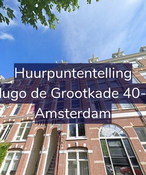 Foto gevel Huurpuntentelling voor Hugo de Grootkade 40-2, Amsterdam