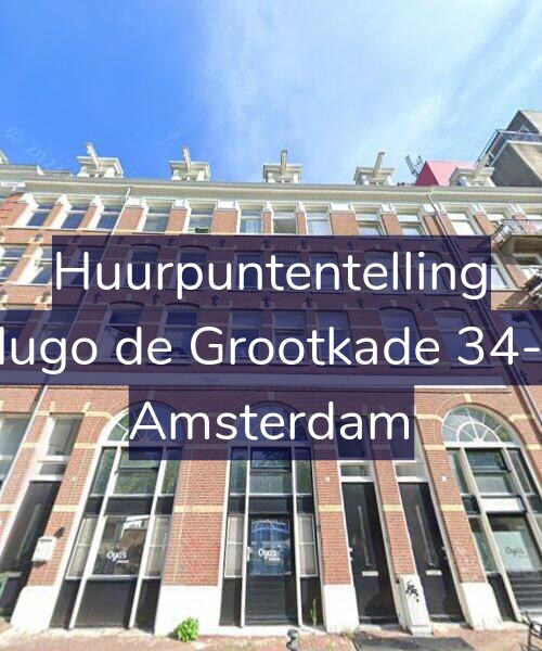 Foto gevel Huurpuntentelling voor Hugo de Grootkade 34-1, Amsterdam