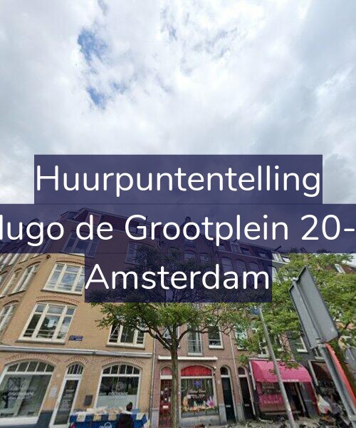 Foto gevel Huurpuntentelling voor Hugo de Grootplein 20-2, Amsterdam
