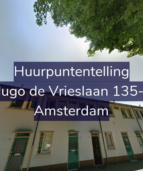 Foto gevel Huurpuntentelling voor Hugo de Vrieslaan 135-1, Amsterdam