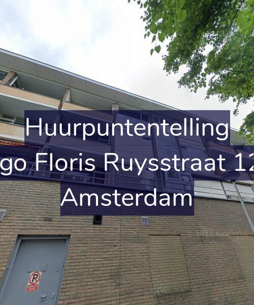 Foto gevel Huurpuntentelling voor Hugo Floris Ruysstraat 12-1, Amsterdam