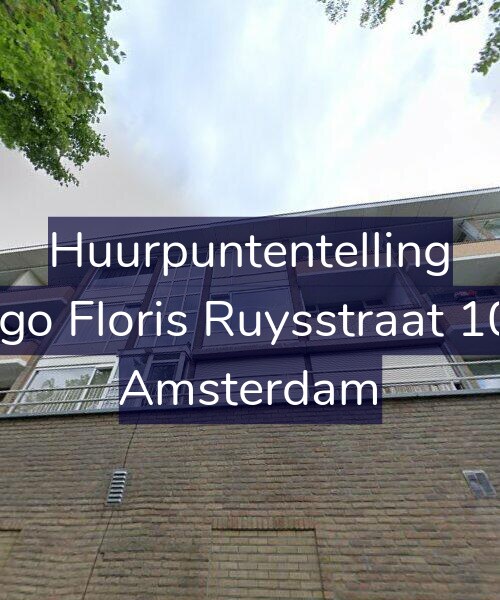 Foto gevel Huurpuntentelling voor Hugo Floris Ruysstraat 10-2, Amsterdam