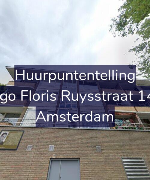 Foto gevel Huurpuntentelling voor Hugo Floris Ruysstraat 14-3, Amsterdam