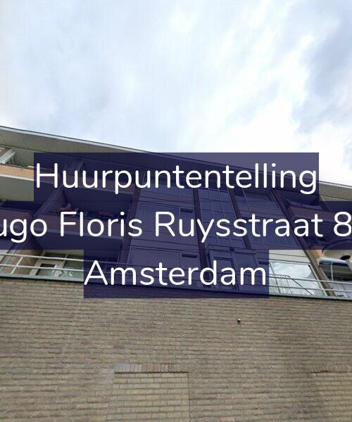Foto gevel Huurpuntentelling voor Hugo Floris Ruysstraat 8-3, Amsterdam