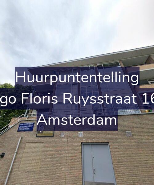 Foto gevel Huurpuntentelling voor Hugo Floris Ruysstraat 16-1, Amsterdam