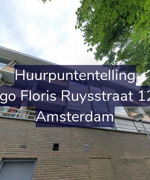 Foto gevel Huurpuntentelling voor Hugo Floris Ruysstraat 12-2, Amsterdam
