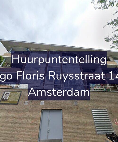 Foto gevel Huurpuntentelling voor Hugo Floris Ruysstraat 14-1, Amsterdam