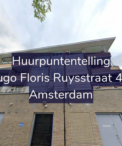 Foto gevel Huurpuntentelling voor Hugo Floris Ruysstraat 4-1, Amsterdam