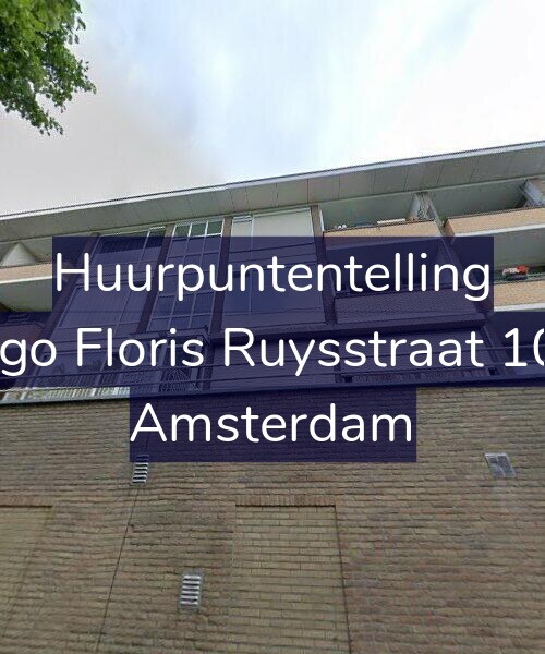 Foto gevel Huurpuntentelling voor Hugo Floris Ruysstraat 10-1, Amsterdam