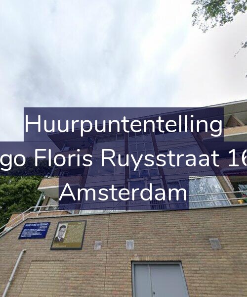 Foto gevel Huurpuntentelling voor Hugo Floris Ruysstraat 16-3, Amsterdam