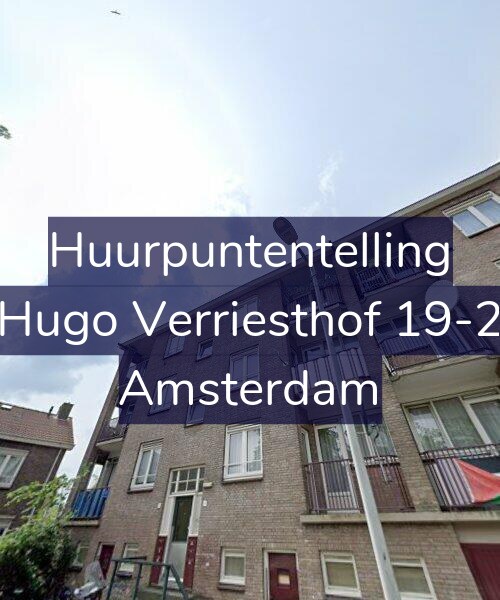 Foto gevel Huurpuntentelling voor Hugo Verriesthof 19-2, Amsterdam
