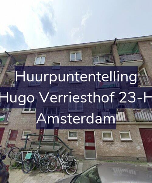 Foto gevel Huurpuntentelling voor Hugo Verriesthof 23-H, Amsterdam