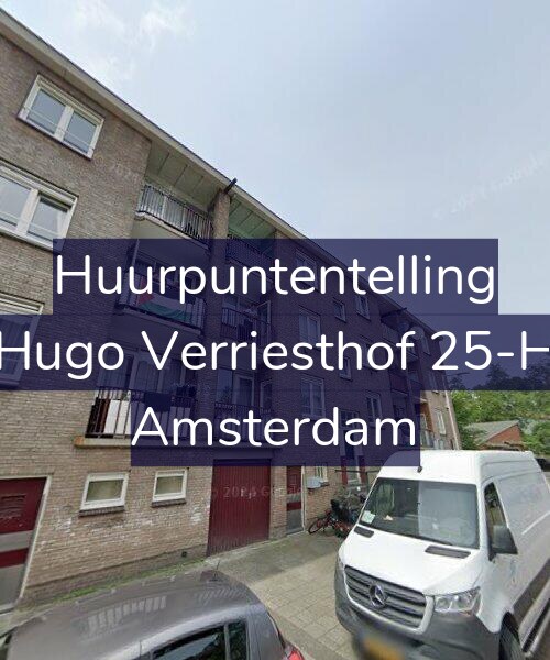 Foto gevel Huurpuntentelling voor Hugo Verriesthof 25-H, Amsterdam