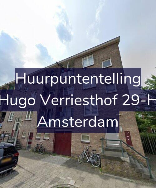 Foto gevel Huurpuntentelling voor Hugo Verriesthof 29-H, Amsterdam