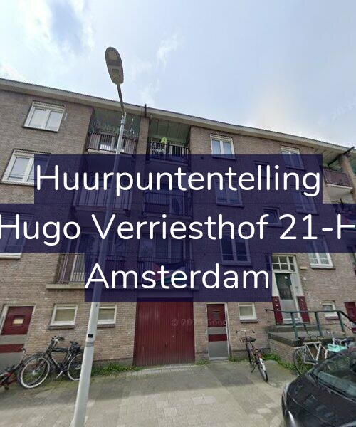 Foto gevel Huurpuntentelling voor Hugo Verriesthof 21-H, Amsterdam