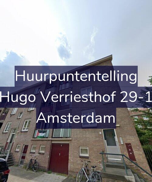 Foto gevel Huurpuntentelling voor Hugo Verriesthof 29-1, Amsterdam