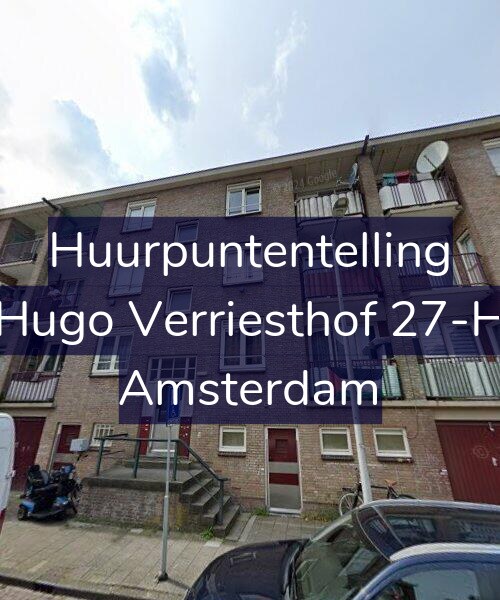 Foto gevel Huurpuntentelling voor Hugo Verriesthof 27-H, Amsterdam