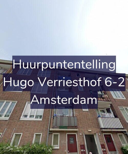 Foto gevel Huurpuntentelling voor Hugo Verriesthof 6-2, Amsterdam