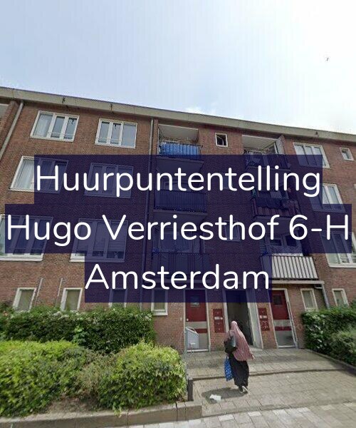 Foto gevel Huurpuntentelling voor Hugo Verriesthof 6-H, Amsterdam