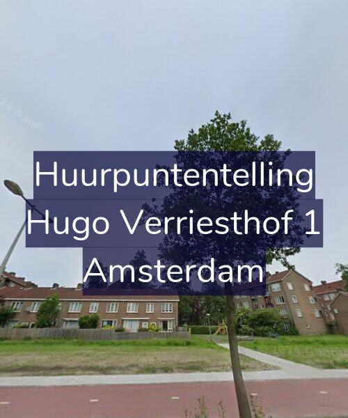 Foto gevel Huurpuntentelling voor Hugo Verriesthof 1, Amsterdam