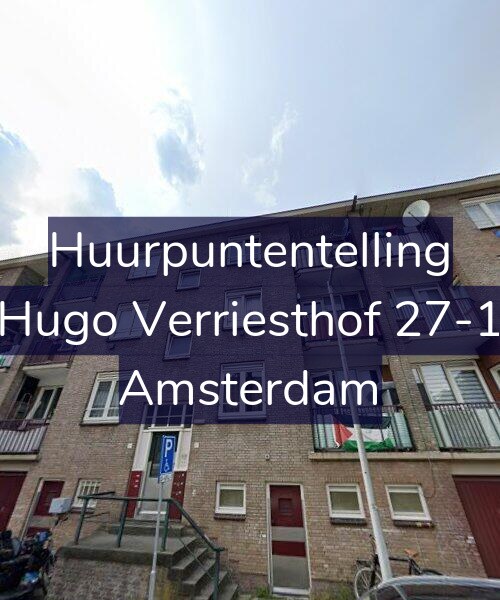 Foto gevel Huurpuntentelling voor Hugo Verriesthof 27-1, Amsterdam