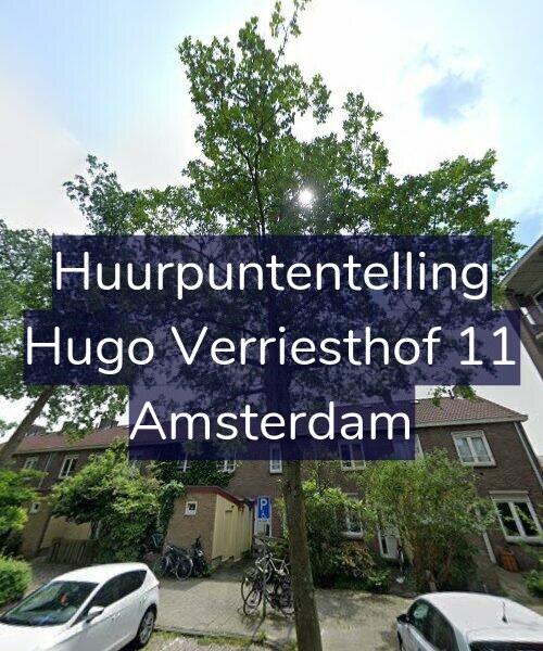 Foto gevel Huurpuntentelling voor Hugo Verriesthof 11, Amsterdam