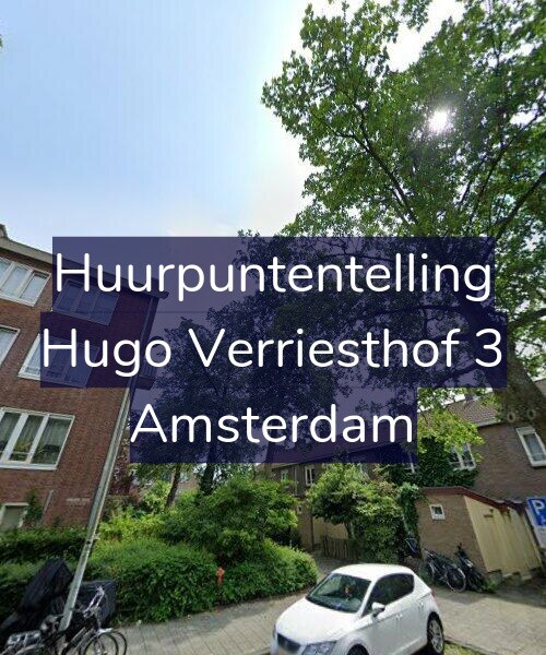 Foto gevel Huurpuntentelling voor Hugo Verriesthof 3, Amsterdam