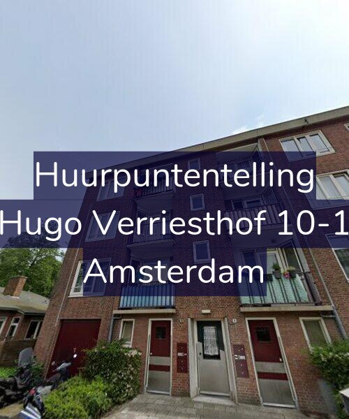 Foto gevel Huurpuntentelling voor Hugo Verriesthof 10-1, Amsterdam