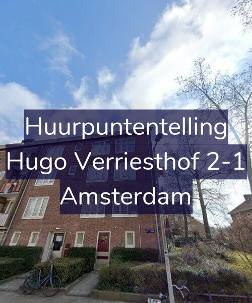 Foto gevel Huurpuntentelling voor Hugo Verriesthof 2-1, Amsterdam