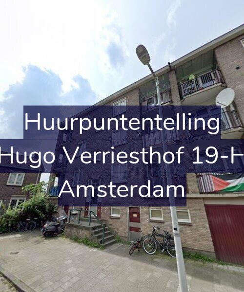 Foto gevel Huurpuntentelling voor Hugo Verriesthof 19-H, Amsterdam