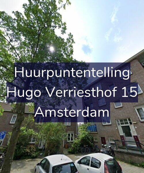 Foto gevel Huurpuntentelling voor Hugo Verriesthof 15, Amsterdam
