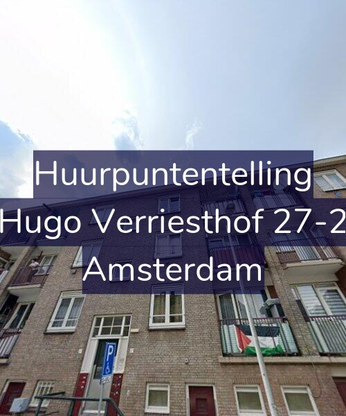 Foto gevel Huurpuntentelling voor Hugo Verriesthof 27-2, Amsterdam