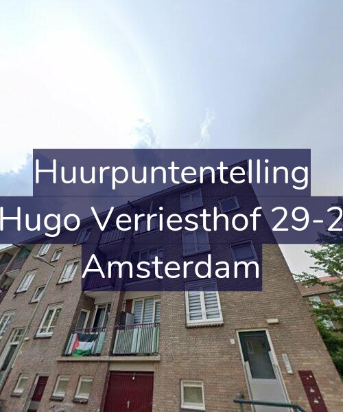 Foto gevel Huurpuntentelling voor Hugo Verriesthof 29-2, Amsterdam