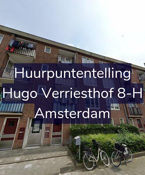 Foto gevel Huurpuntentelling voor Hugo Verriesthof 8-H, Amsterdam