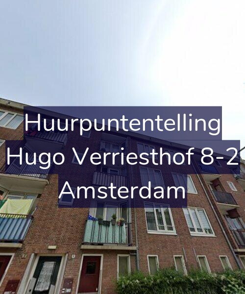 Foto gevel Huurpuntentelling voor Hugo Verriesthof 8-2, Amsterdam
