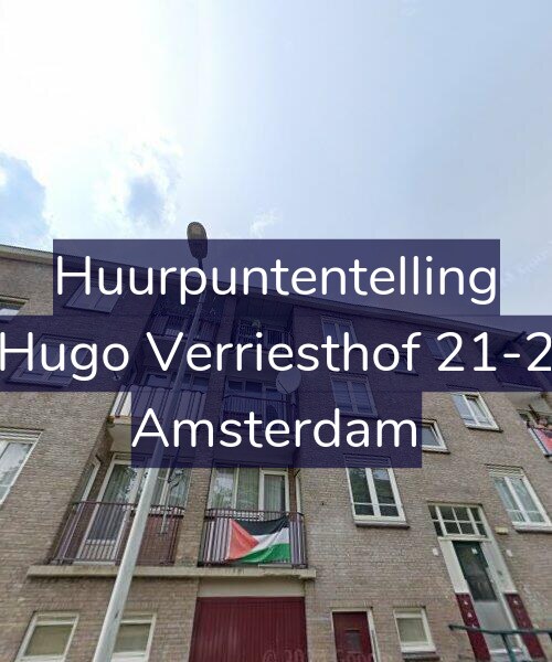 Foto gevel Huurpuntentelling voor Hugo Verriesthof 21-2, Amsterdam