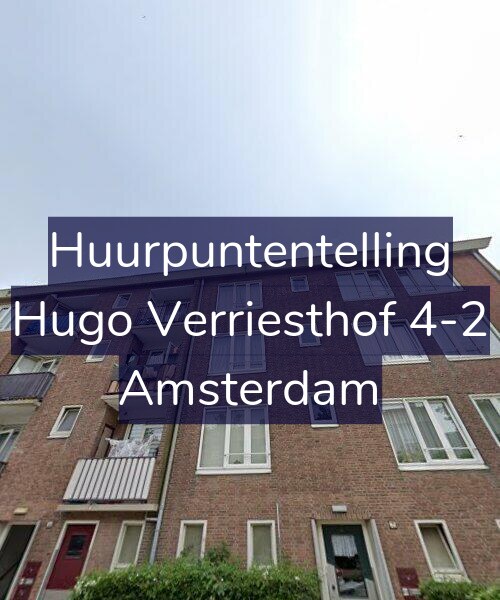 Foto gevel Huurpuntentelling voor Hugo Verriesthof 4-2, Amsterdam
