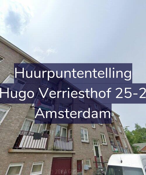 Foto gevel Huurpuntentelling voor Hugo Verriesthof 25-2, Amsterdam