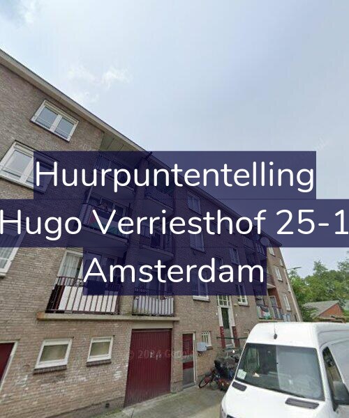 Foto gevel Huurpuntentelling voor Hugo Verriesthof 25-1, Amsterdam